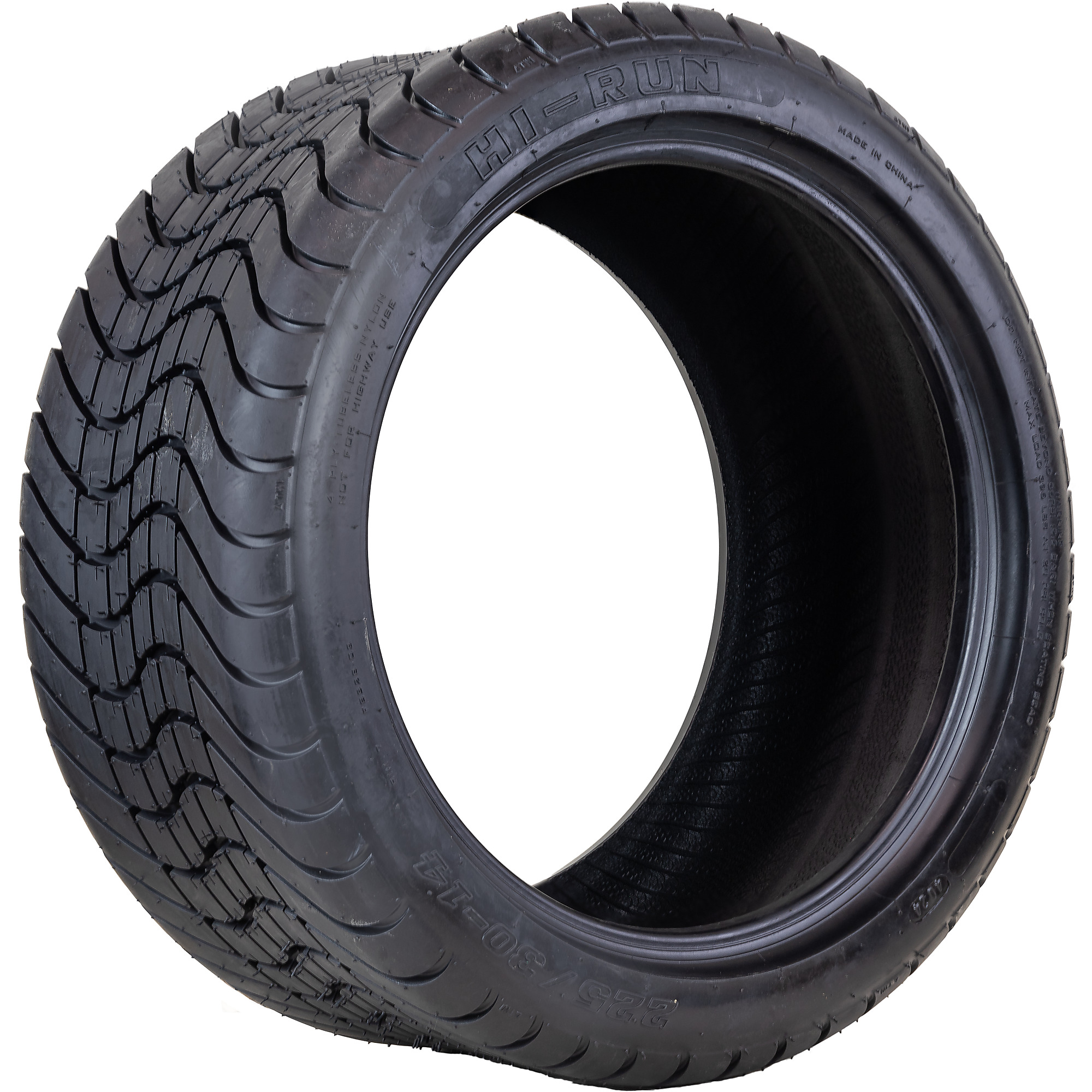 HI-RUN, Golf Cart Tire 225/30-14 4PR, Tire Diameter 20.5 in, Load Range Rating B, Model# SNPT1003